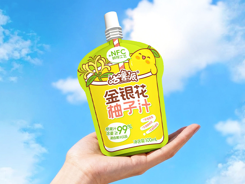 福禄设计×金银花柚子汁包装设计